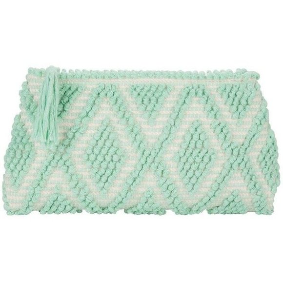 Antonello Tedde Piatta Rombi Mint Green Clutch - Picture 6 of 7